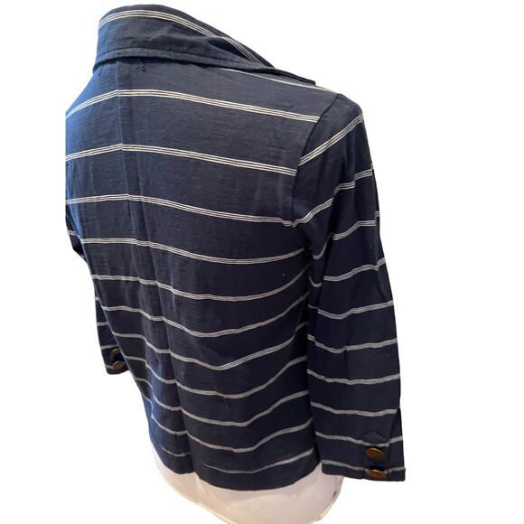 Billabong Casual Striped Blazer Jacket Blue - Picture 4 of 8